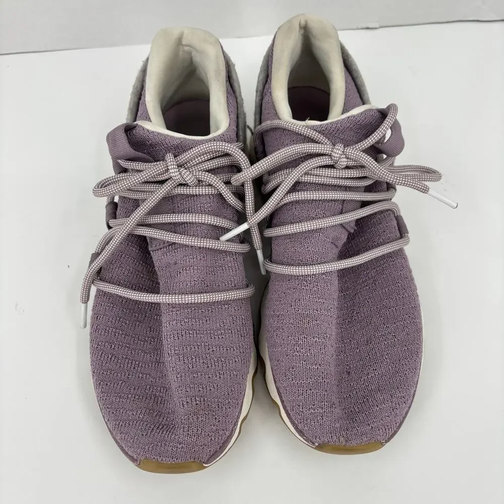 Sorel Kinetic Sneakers Women Size 9 Lavender Gray Knit Lace Up Athletic‎ Casual